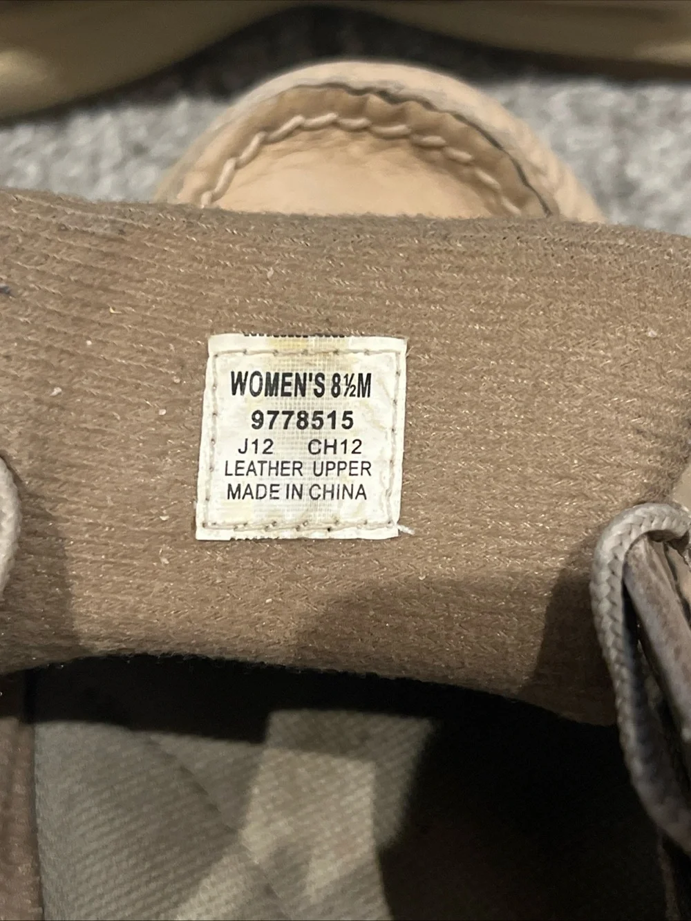 Sperry Tan Leather Boat Shoes with Stripe Zibra Accent